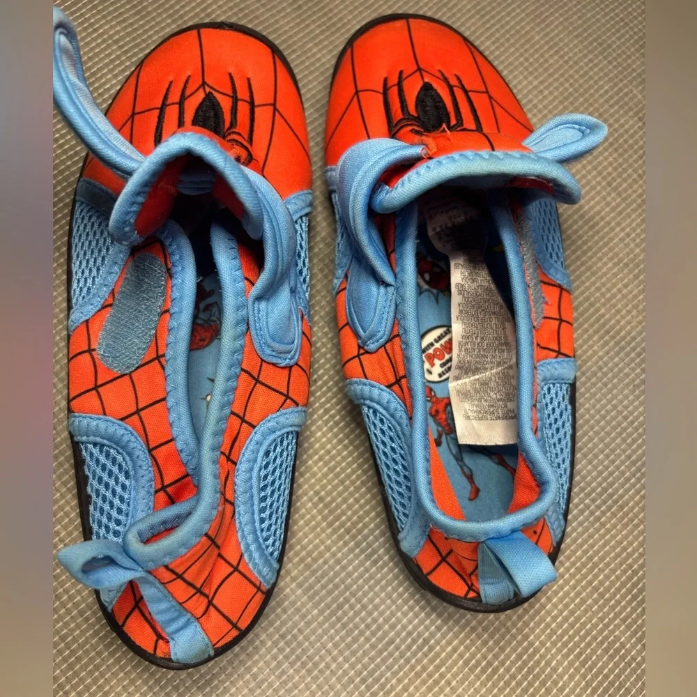 Disney Store Marvel Spider-Man Kids Water Shoes Aqua Socks Size US 13